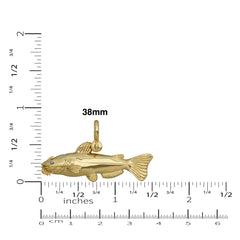 Channel Catfish Pendant 38mm by Nautical Treasure Jewelry 