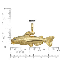 Channel Catfish Pendant 58mm by Nautical Treasure Jewelry 