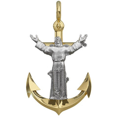 Christ of the Abyss Statue Anchor Pendant