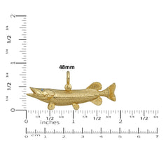 Muskie Pendant Size 48mm by Nautical Treasure Jewelry 