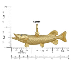 Muskie Pendant Size 68mm by Nautical Treasure Jewelry 