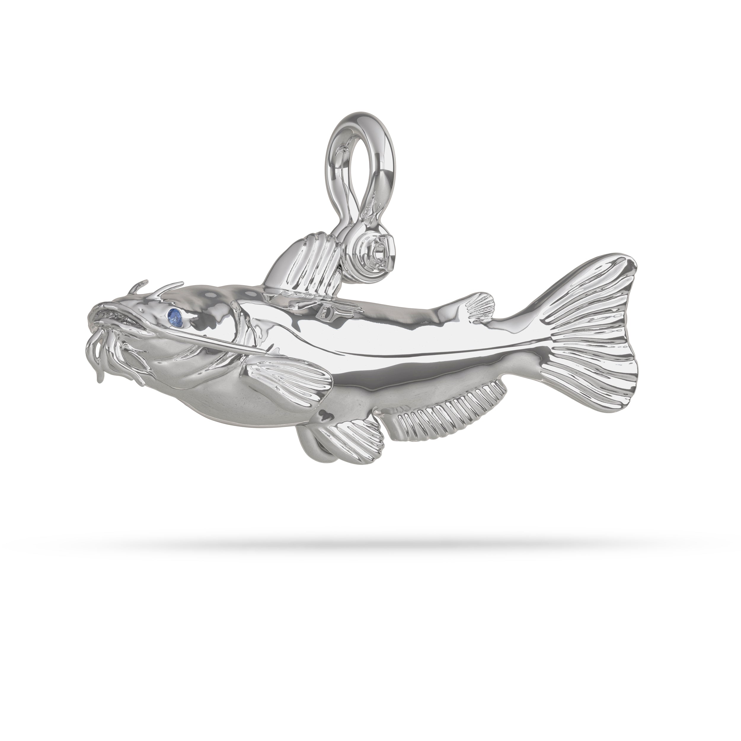 Silver Channel Catfish Pendant by Nautical Treasure 