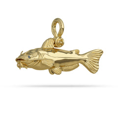 Gold Catfish necklace 