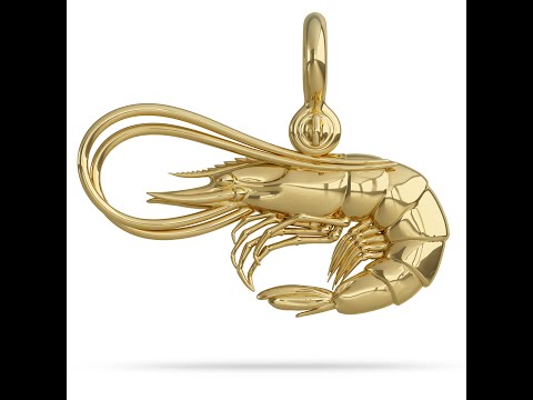 Shrimp Pendant (Curved)