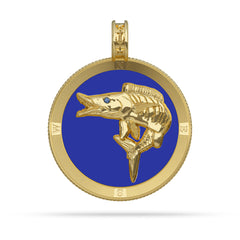 Wahoo Compass Medallion Pendant