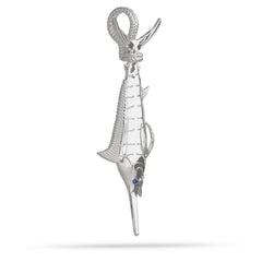 Atlantic Blue Marlin Pendant Tail Hung/Roped