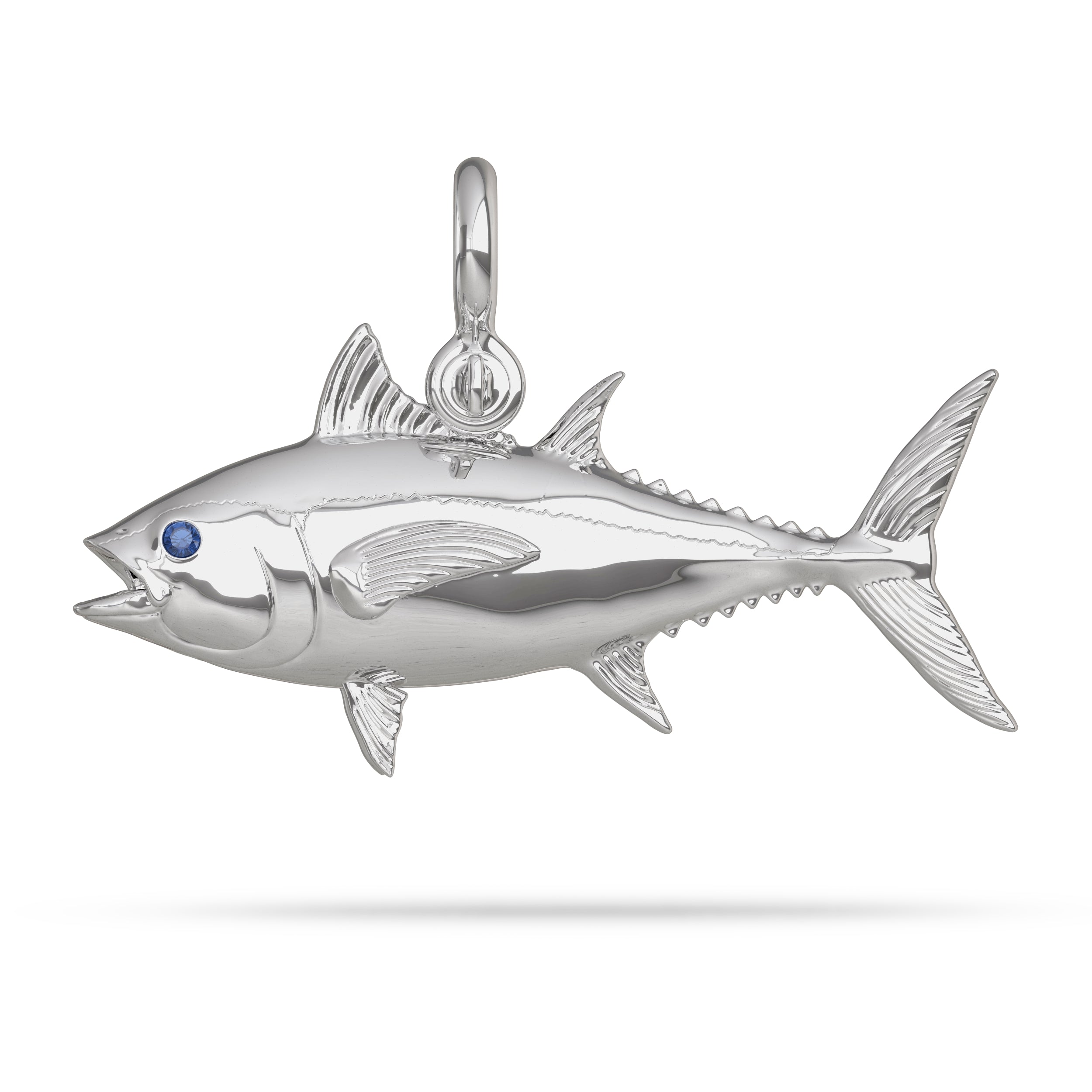Silver  Blackfin Tuna Pendant 