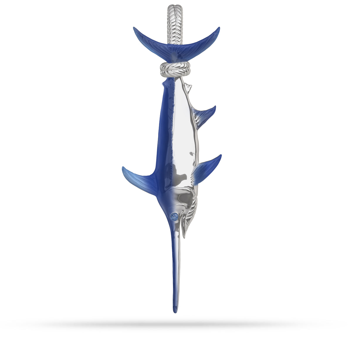 Broadbill Swordfish Tail Hung Pendant
