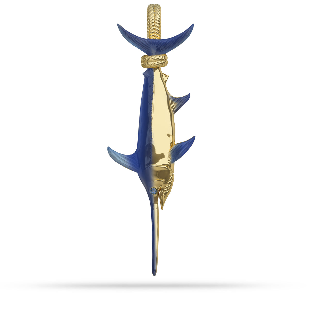Broadbill Swordfish Tail Hung Pendant