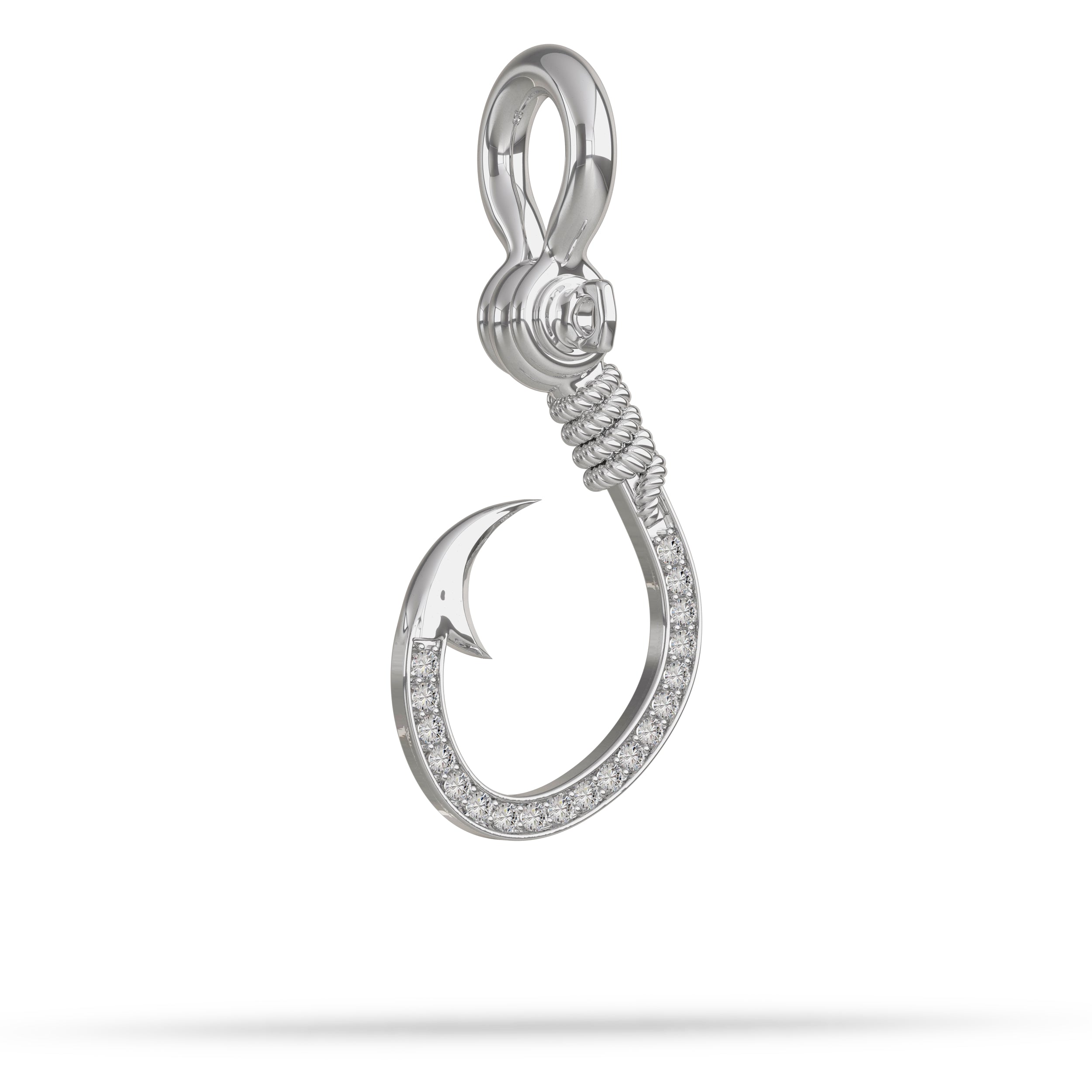 Stoned Fishing Hook Pendant I Nautical Treasure Jewelry – N.T.J.