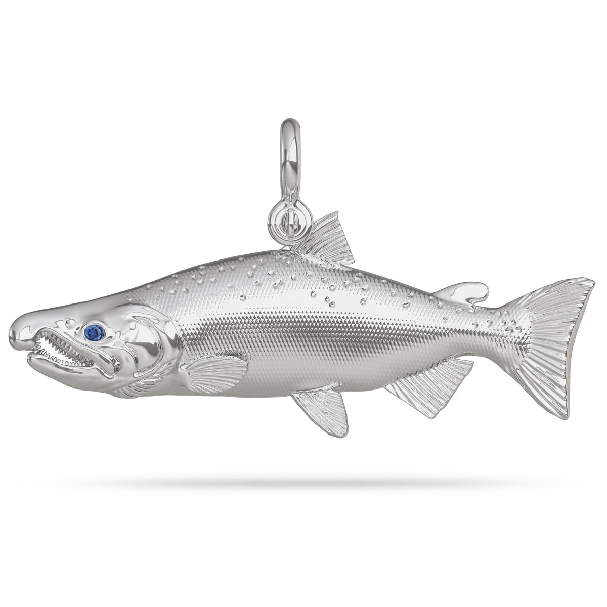 Sterling Silver Coho Salmon Pendant 