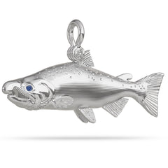 Coho Salmon Pendant (Detailed)