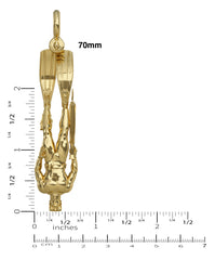 Large gold Spearfisherman 