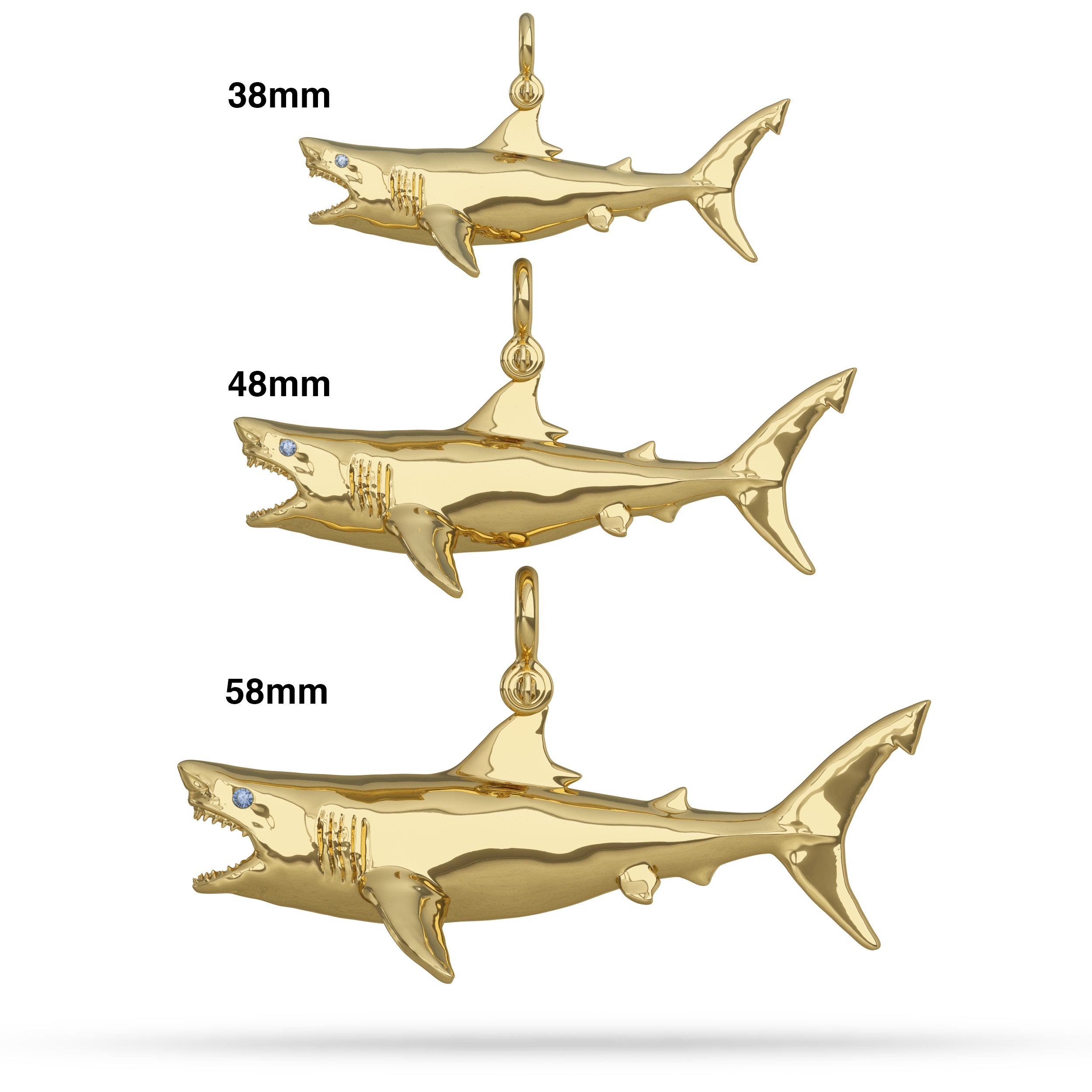 Great White Shark Fish Pendant I Nautical Treasure Jewelry