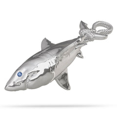 Great White Shark "Tail-hung" Pendant