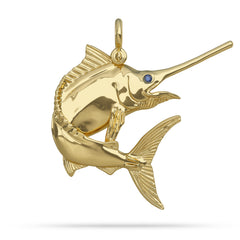 Blue Marlin "On A Dime" 3D Pendant