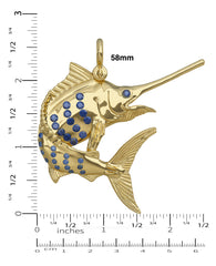 Blue Marlin "On A Dime" 3D Pendant
