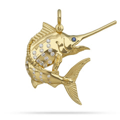 Blue Marlin "On A Dime" 3D Pendant