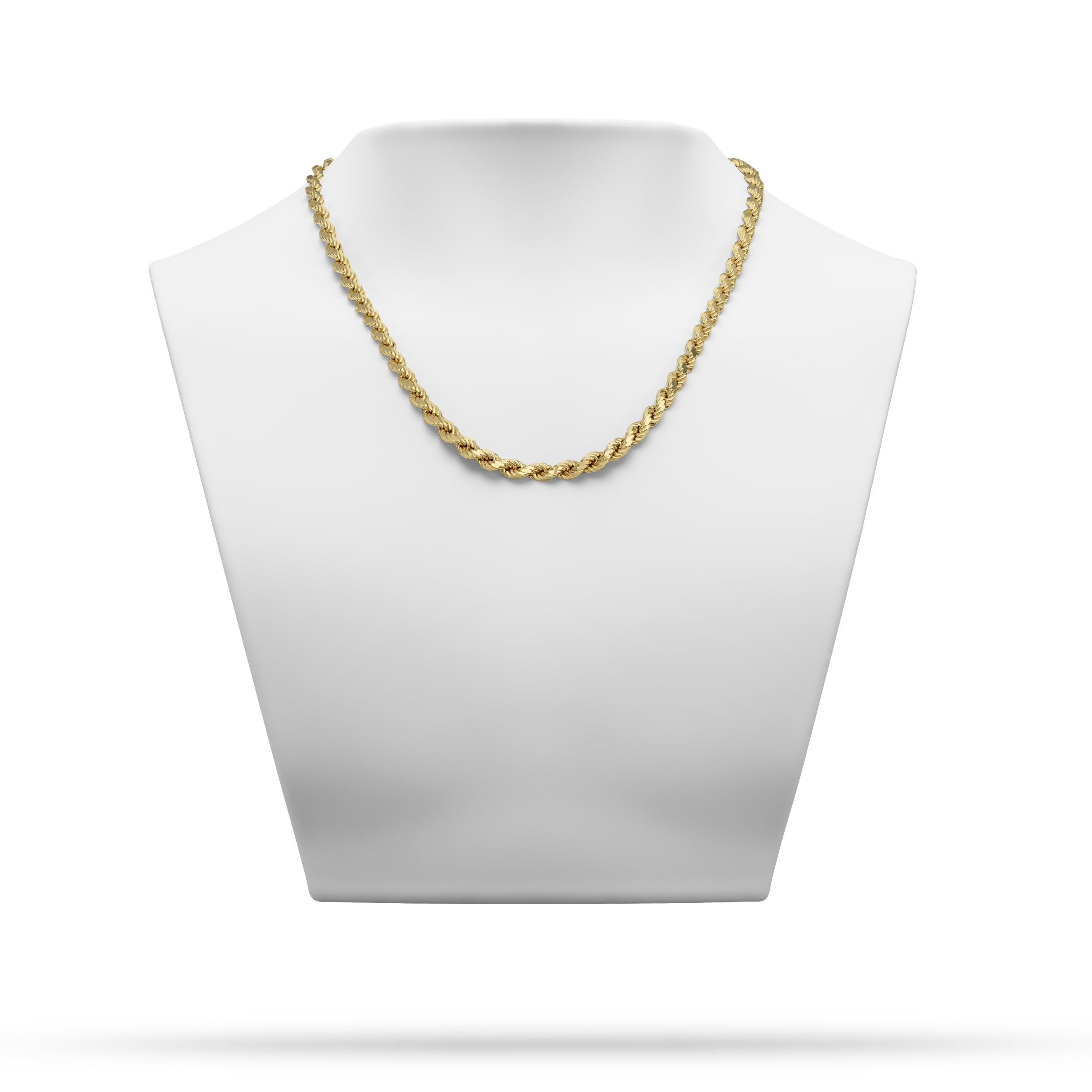 Gold Rope Chain (4mm) – Chaind - The Chain Authority