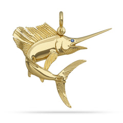 Sailfish  "On A Dime" 3D Pendant