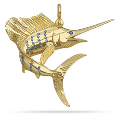 Sailfish  "On A Dime" 3D Pendant