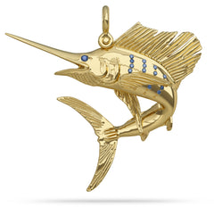 Sailfish  "On A Dime" 3D Pendant