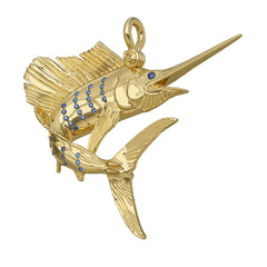 Sailfish  "On A Dime" 3D Pendant