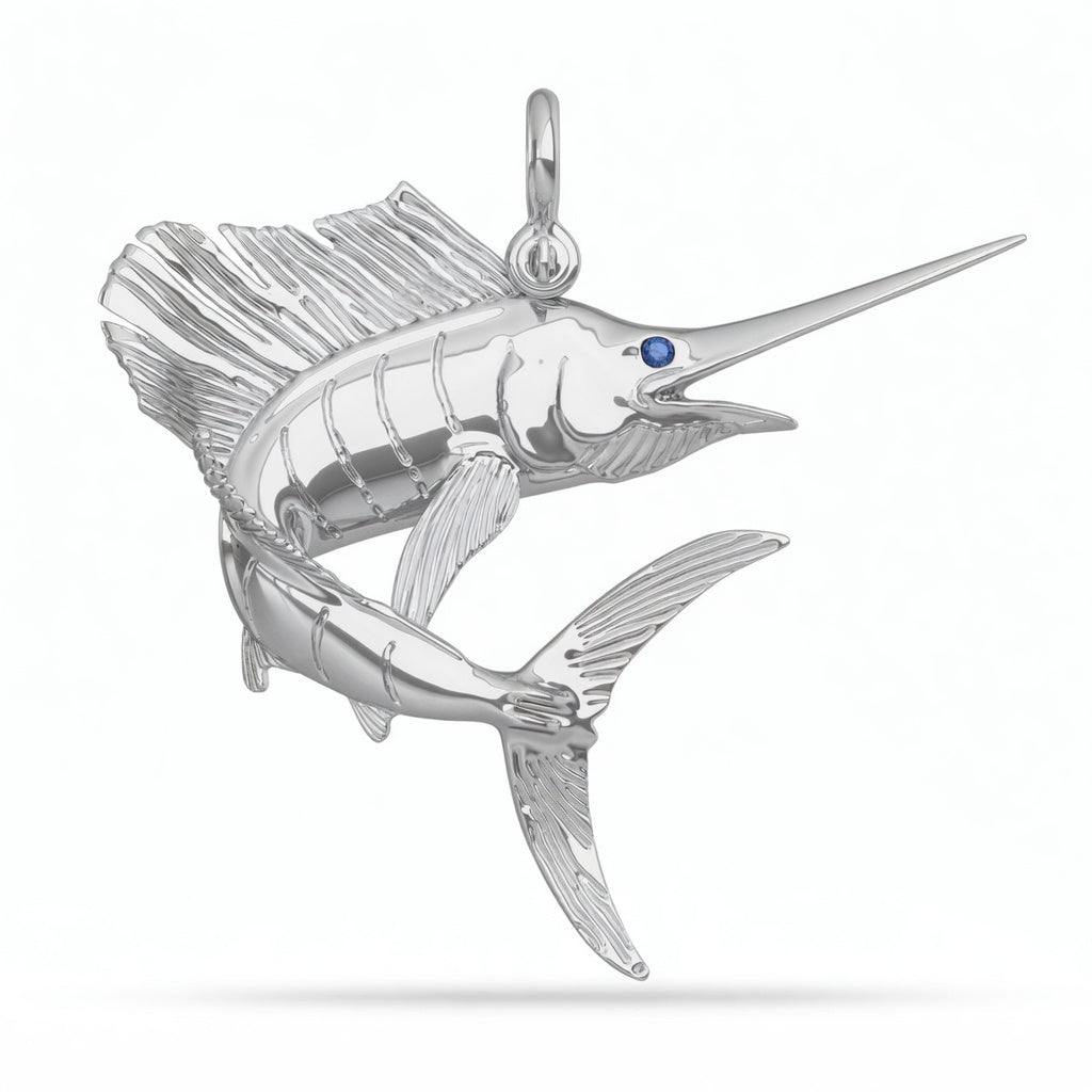 Sailfish  "On A Dime" 3D Pendant