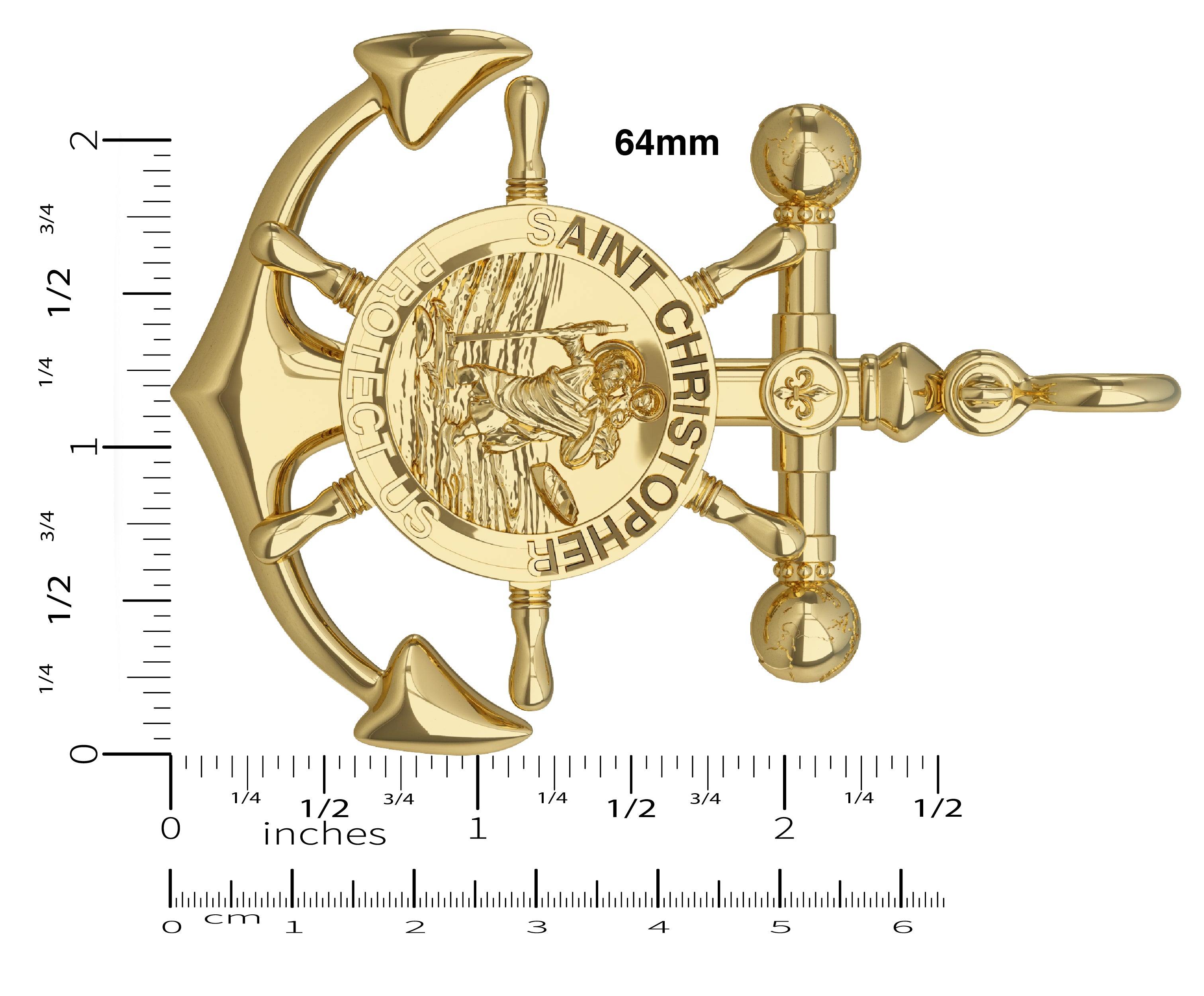 Mariner Cross Anchor Pendant l Nautical Treasure Jewelry –