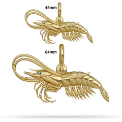 Shrimp Pendant (Straight)