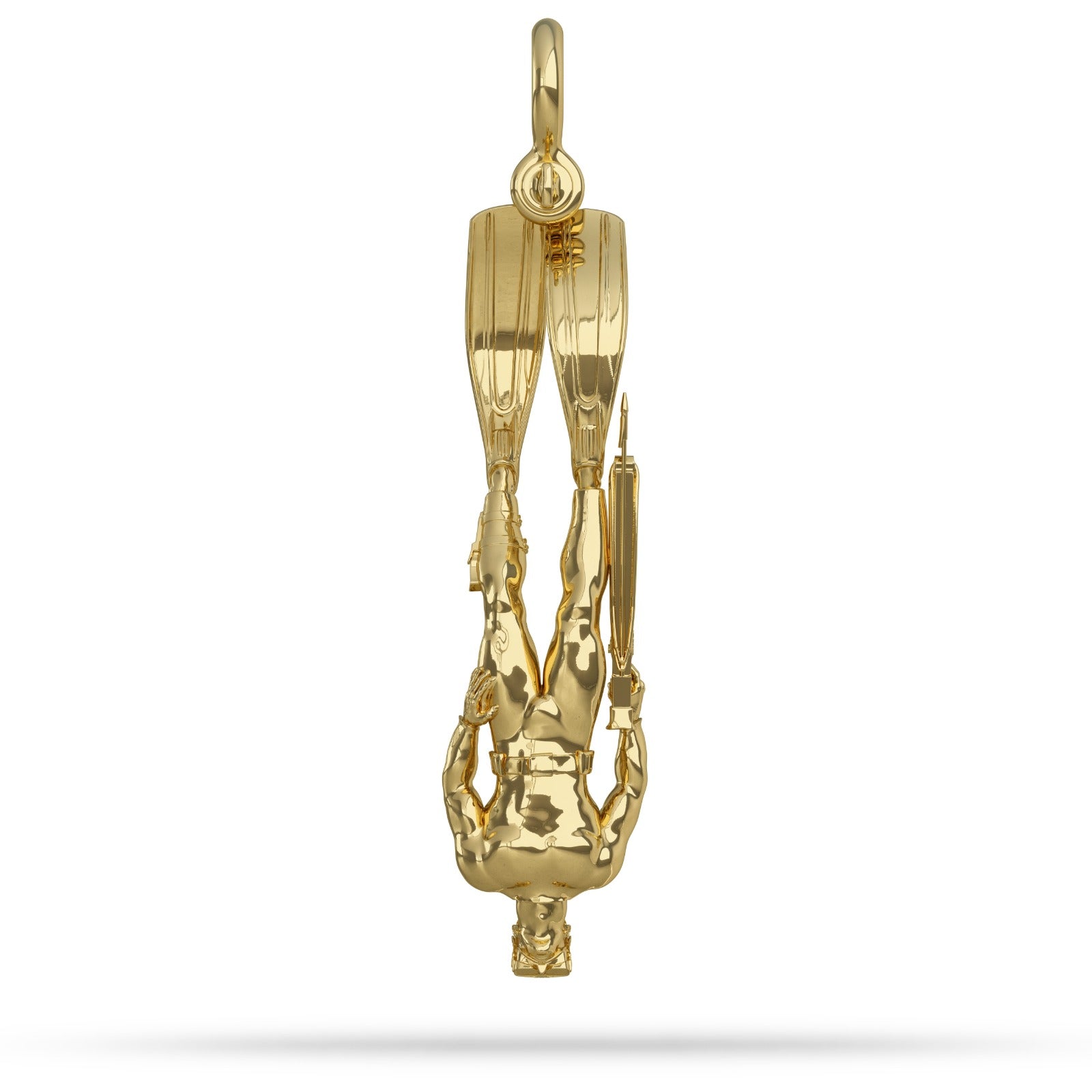 Spear fisherman jewelry Gold 