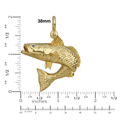 Speckled Sea Trout Jumping Pendant