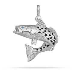 Speckled Sea Trout Jumping Pendant