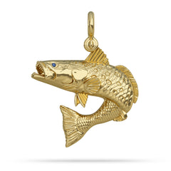 Speckled Sea Trout Jumping Pendant