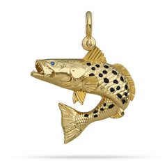 Speckled Sea Trout Jumping Pendant