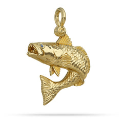 Speckled Sea Trout Jumping Pendant