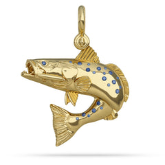 Speckled Sea Trout Jumping Pendant
