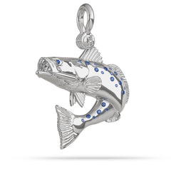 Speckled Sea Trout Jumping Pendant