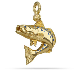 Speckled Sea Trout Jumping Pendant
