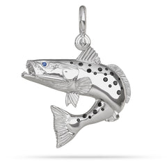 Speckled Sea Trout Jumping Pendant