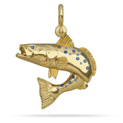 Speckled Sea Trout Jumping Pendant