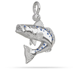 Speckled Sea Trout Jumping Pendant