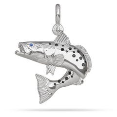 Speckled Sea Trout Jumping Pendant