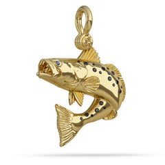 Speckled Sea Trout Jumping Pendant