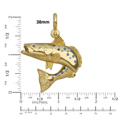 Speckled Sea Trout Jumping Pendant