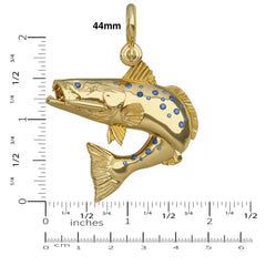 Speckled Sea Trout Jumping Pendant