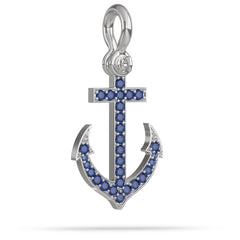 Stoned Anchor Pendant