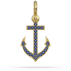 Stoned Anchor Pendant