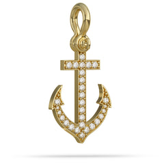 Stoned Anchor Pendant