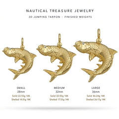 Tarpon Jump Pendant (Full 3D)